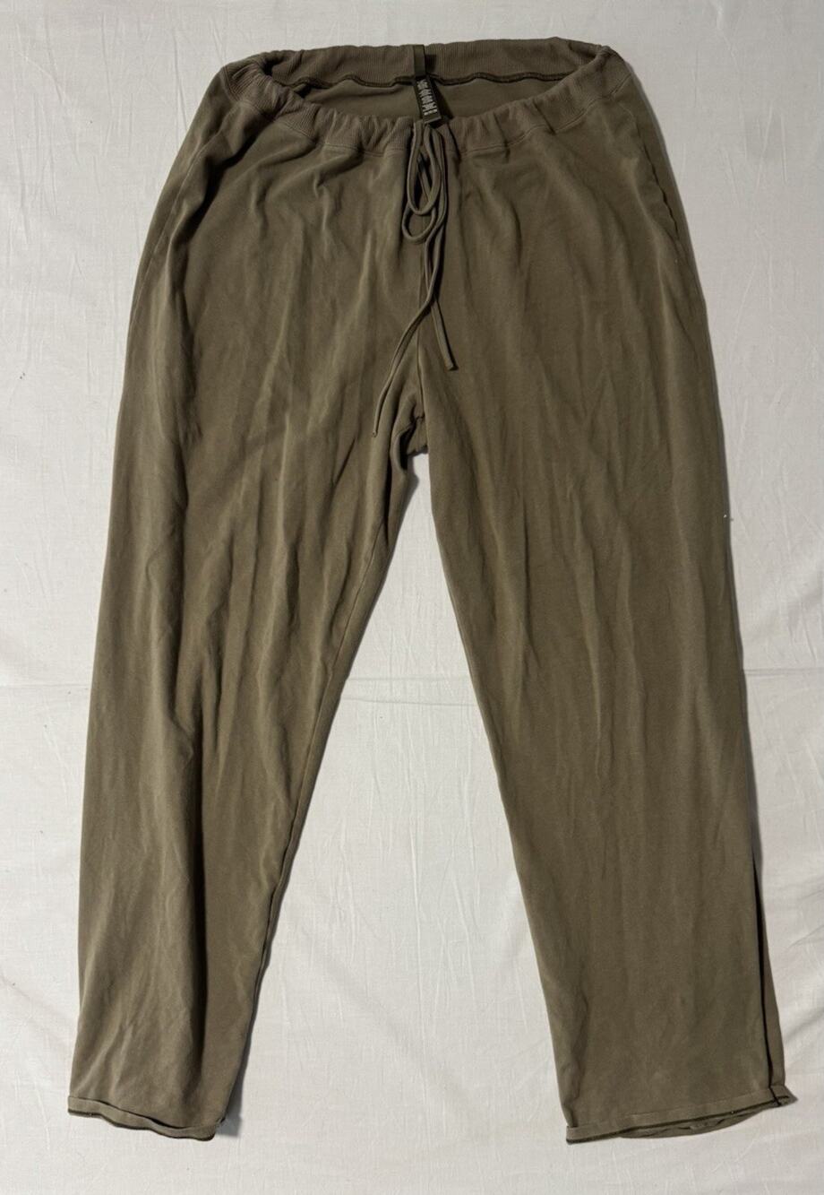 Skims Women’s Relaxed Straight Pants - Olive Green - Plus Size 3X